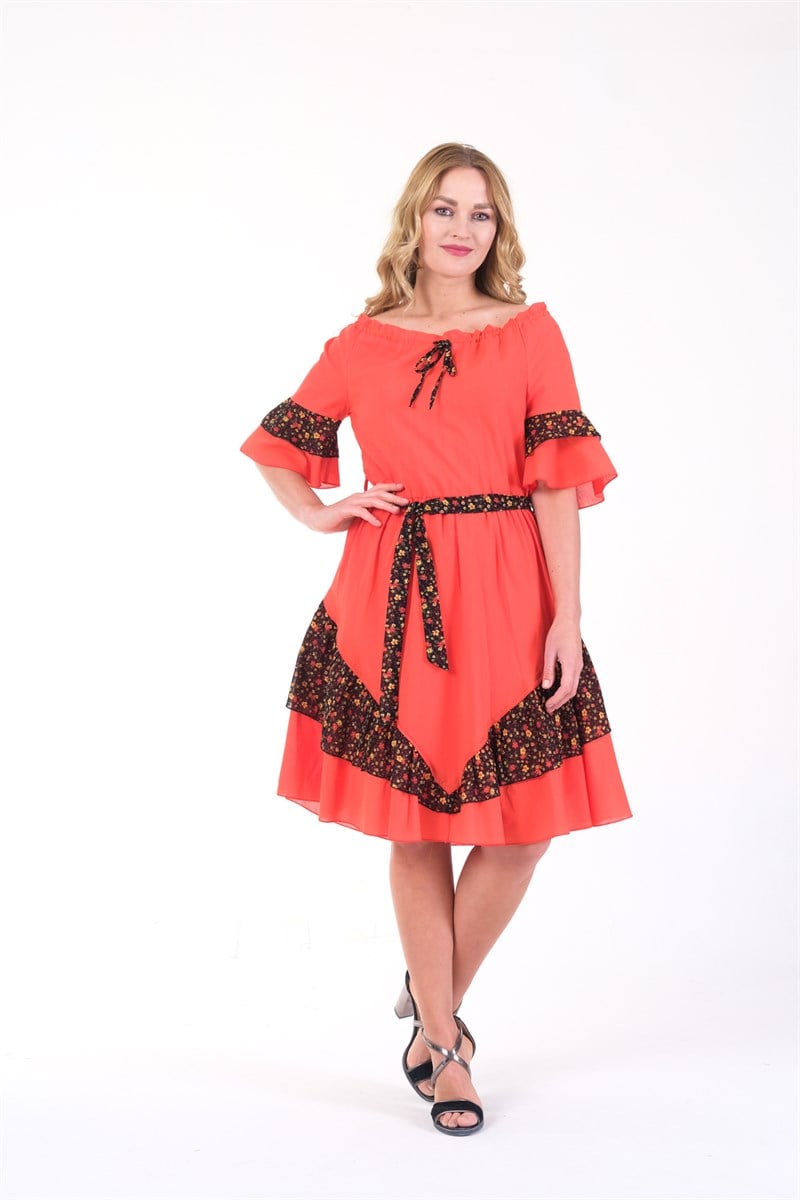 OTANTİK ETNİK GİYİM  YAZLIK ELBİSE ERC COLLECTİON 4713 M