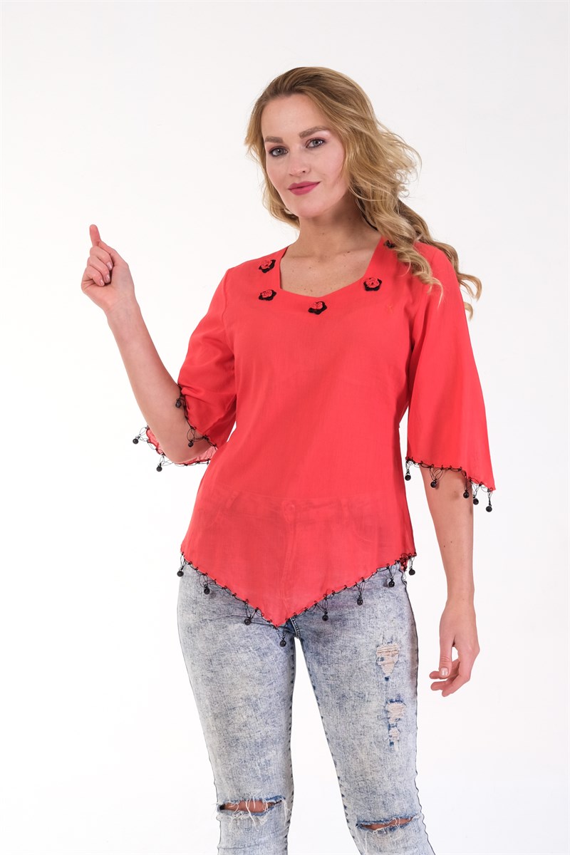 OTANTİK ETNİK GİYİM  YAZLIK ELBİSE ERC COLLECTİON 4509-ME