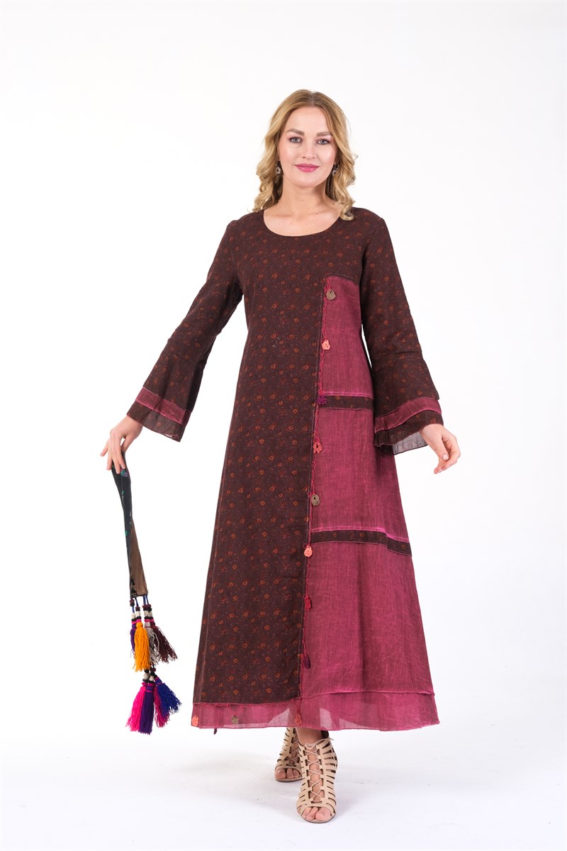 OTANTİK ETNİK GİYİM  YAZLIK ELBİSE ERC COLLECTİON 4561 BO