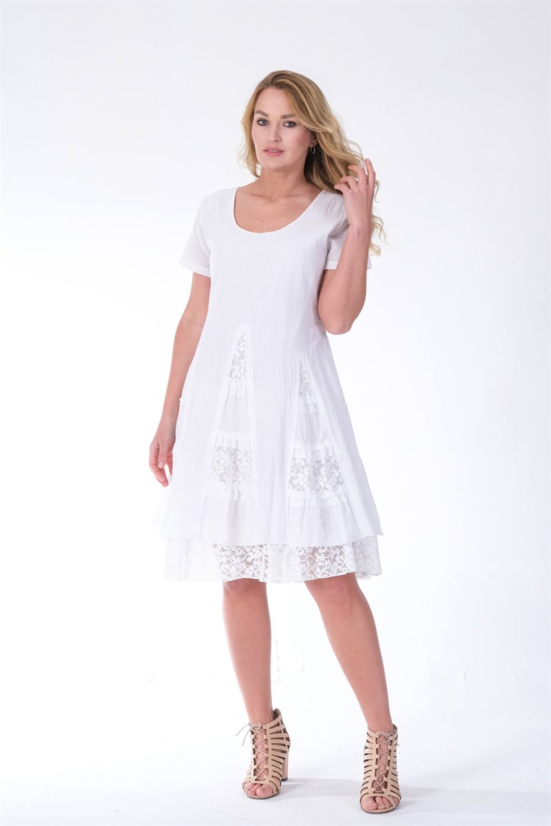 OTANTİK ETNİK GİYİM  YAZLIK ELBİSE ERC COLLECTİON 3785 B