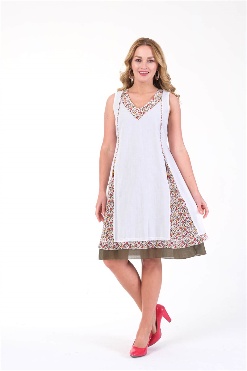 OTANTİK ETNİK GİYİM  YAZLIK ELBİSE ERC COLLECTİON 4544 BE