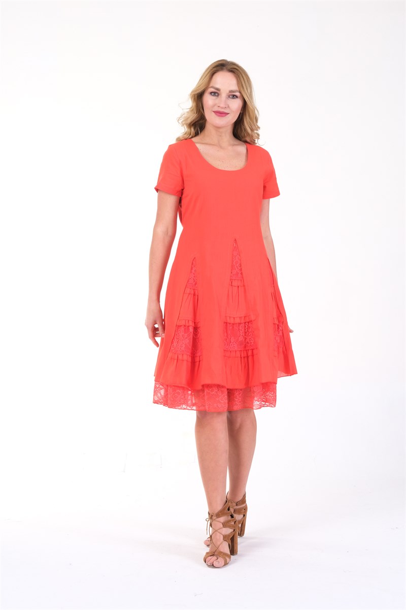 OTANTİK ETNİK GİYİM  YAZLIK ELBİSE ERC COLLECTİON 3856 M