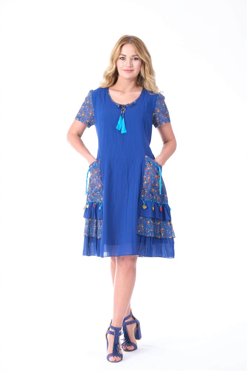 OTANTİK ETNİK GİYİM  YAZLIK ELBİSE ERC COLLECTİON 4538 S