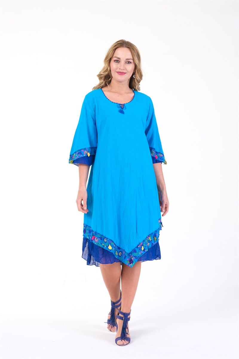 OTANTİK ETNİK GİYİM  YAZLIK ELBİSE ERC COLLECTİON 4574 H