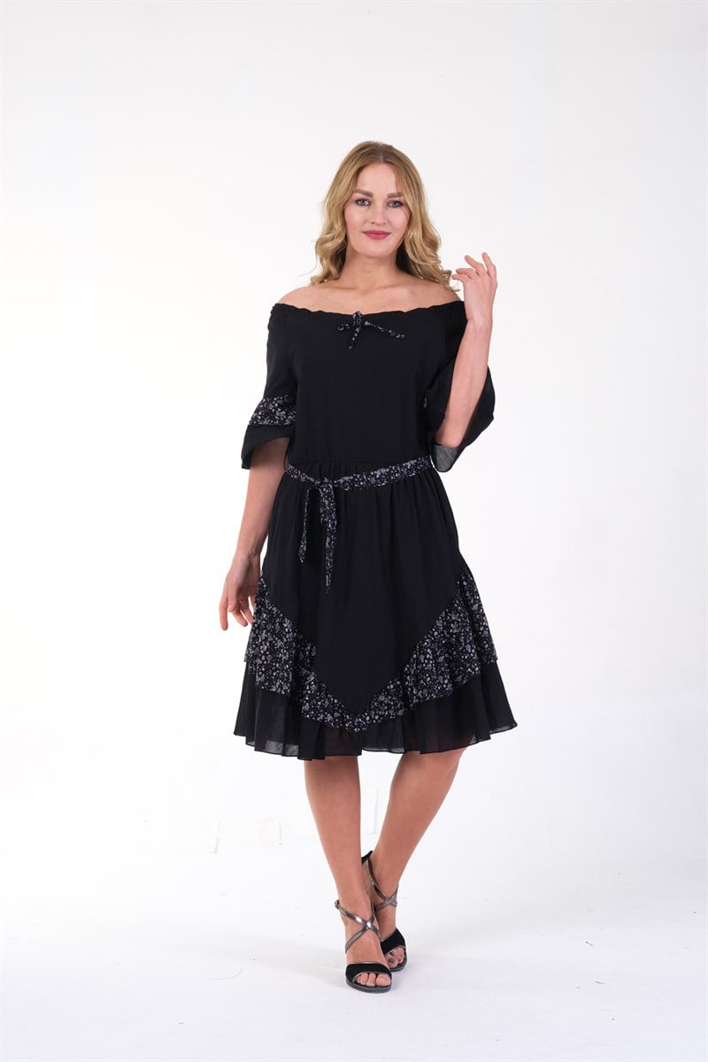 OTANTİK ETNİK GİYİM  YAZLIK ELBİSE ERC COLLECTİON 4713 Sİ