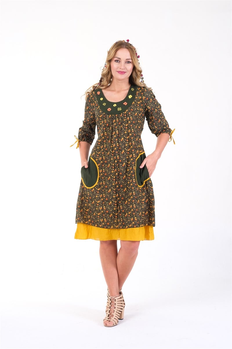OTANTİK ETNİK GİYİM  YAZLIK ELBİSE ERC COLLECTİON 4518 H