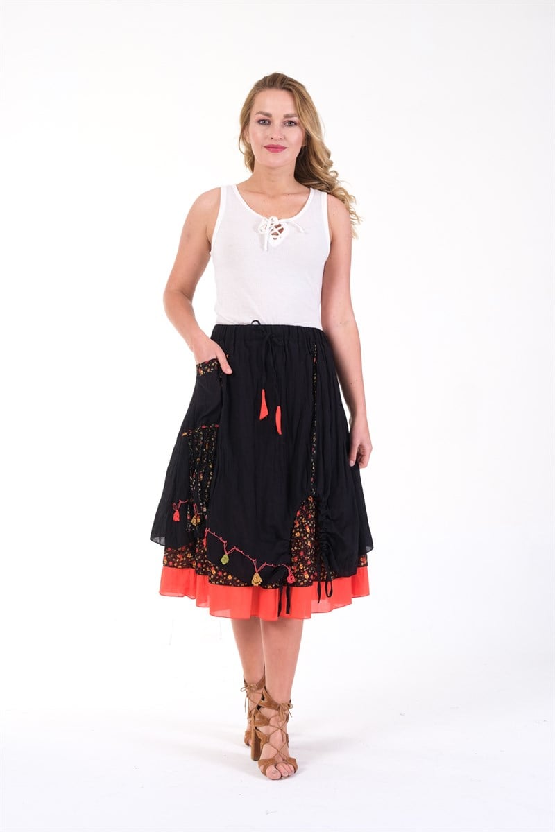 OTANTİK ETNİK GİYİM  YAZLIK ELBİSE ERC COLLECTİON 4512-Sİ