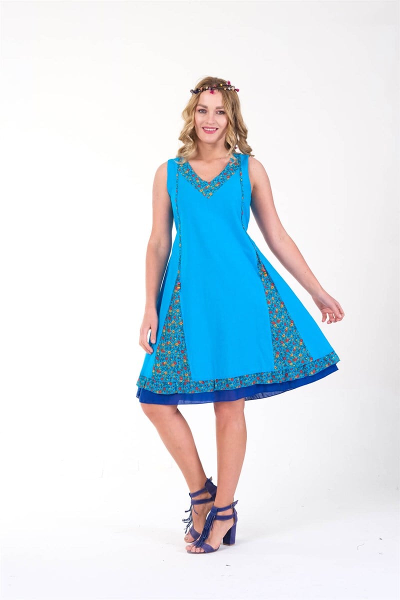 OTANTİK ETNİK GİYİM  YAZLIK ELBİSE ERC COLLECTİON 4544 T
