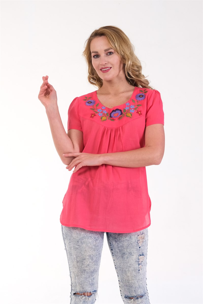 OTANTİK ETNİK GİYİM  YAZLIK ELBİSE ERC COLLECTİON 4526-F