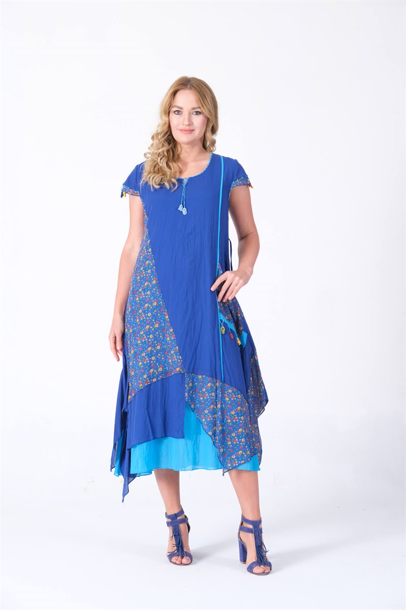 OTANTİK ETNİK GİYİM  YAZLIK ELBİSE ERC COLLECTİON 3839 S