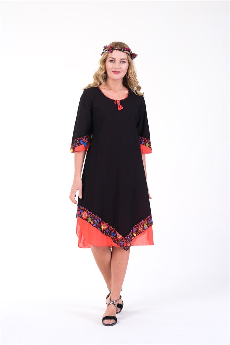 OTANTİK ETNİK GİYİM  YAZLIK ELBİSE ERC COLLECTİON 4574 H