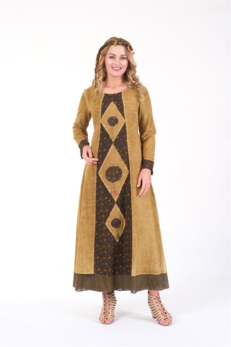 OTANTİK ETNİK GİYİM  YAZLIK ELBİSE ERC COLLECTİON 4567 HA