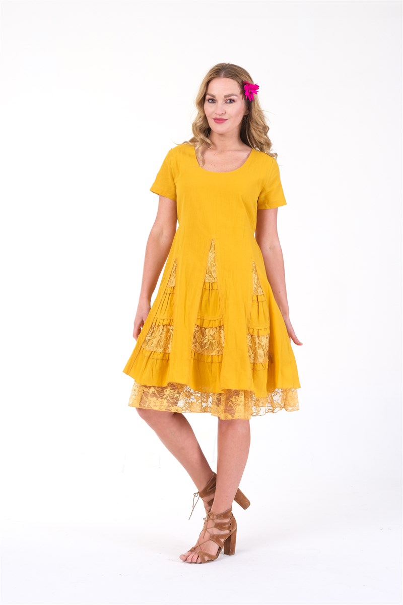 OTANTİK ETNİK GİYİM  YAZLIK ELBİSE ERC COLLECTİON 3856 SA