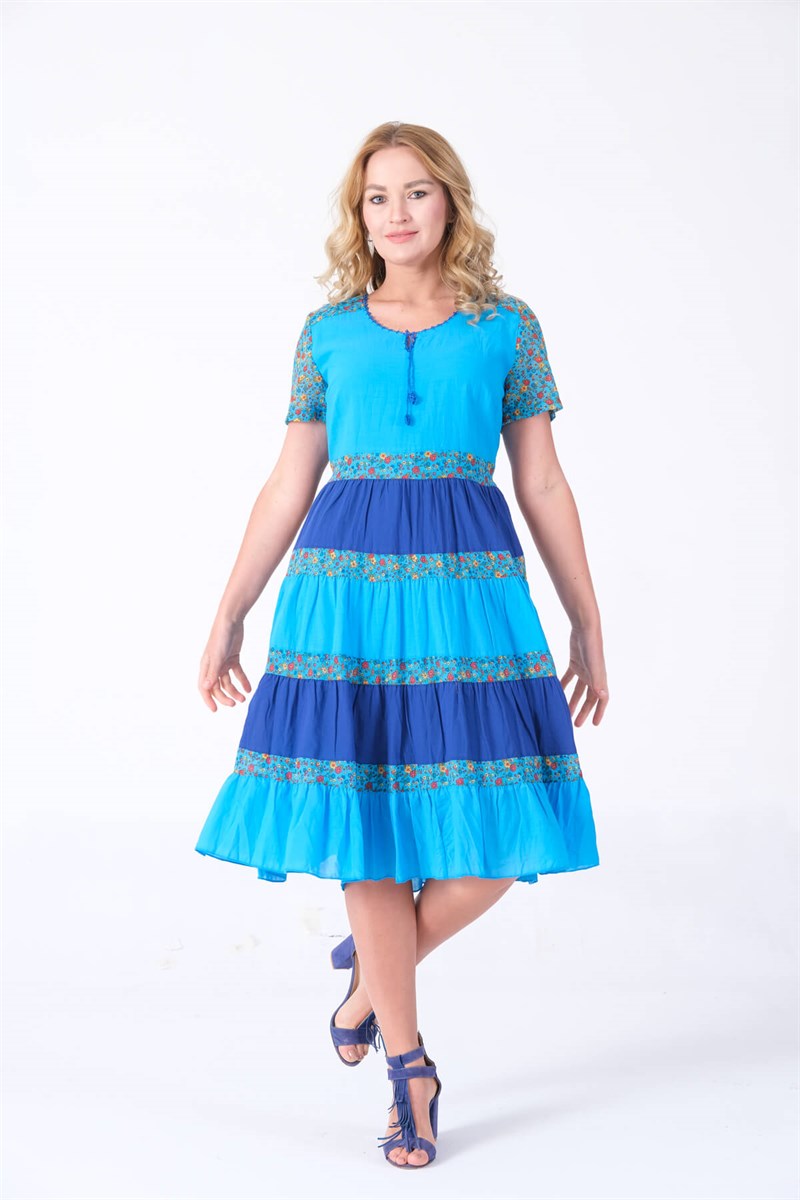 OTANTİK ETNİK GİYİM  YAZLIK ELBİSE ERC COLLECTİON 4517 T