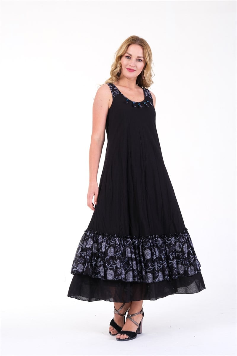 OTANTİK ETNİK GİYİM  YAZLIK ELBİSE ERC COLLECTİON 4596 S