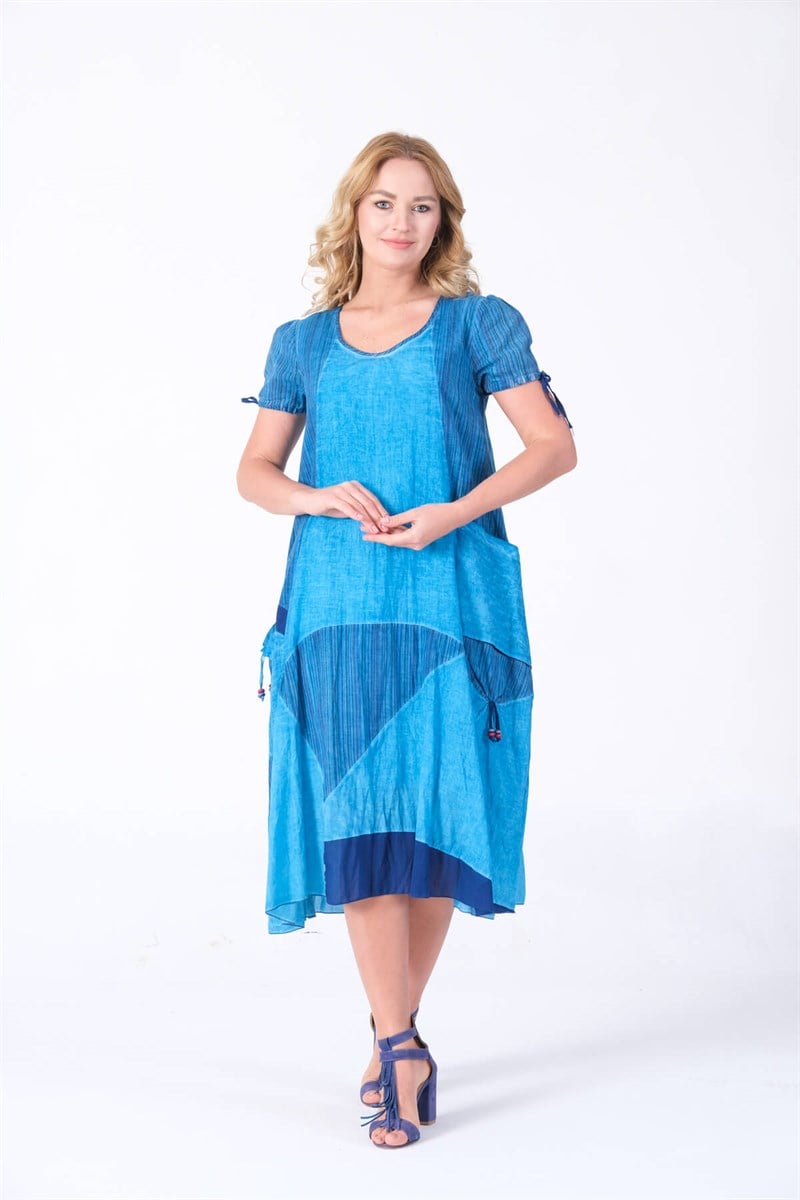 OTANTİK YAZLIK PAMUKLU ELBİSE ERC COLLECTİON 3862 T