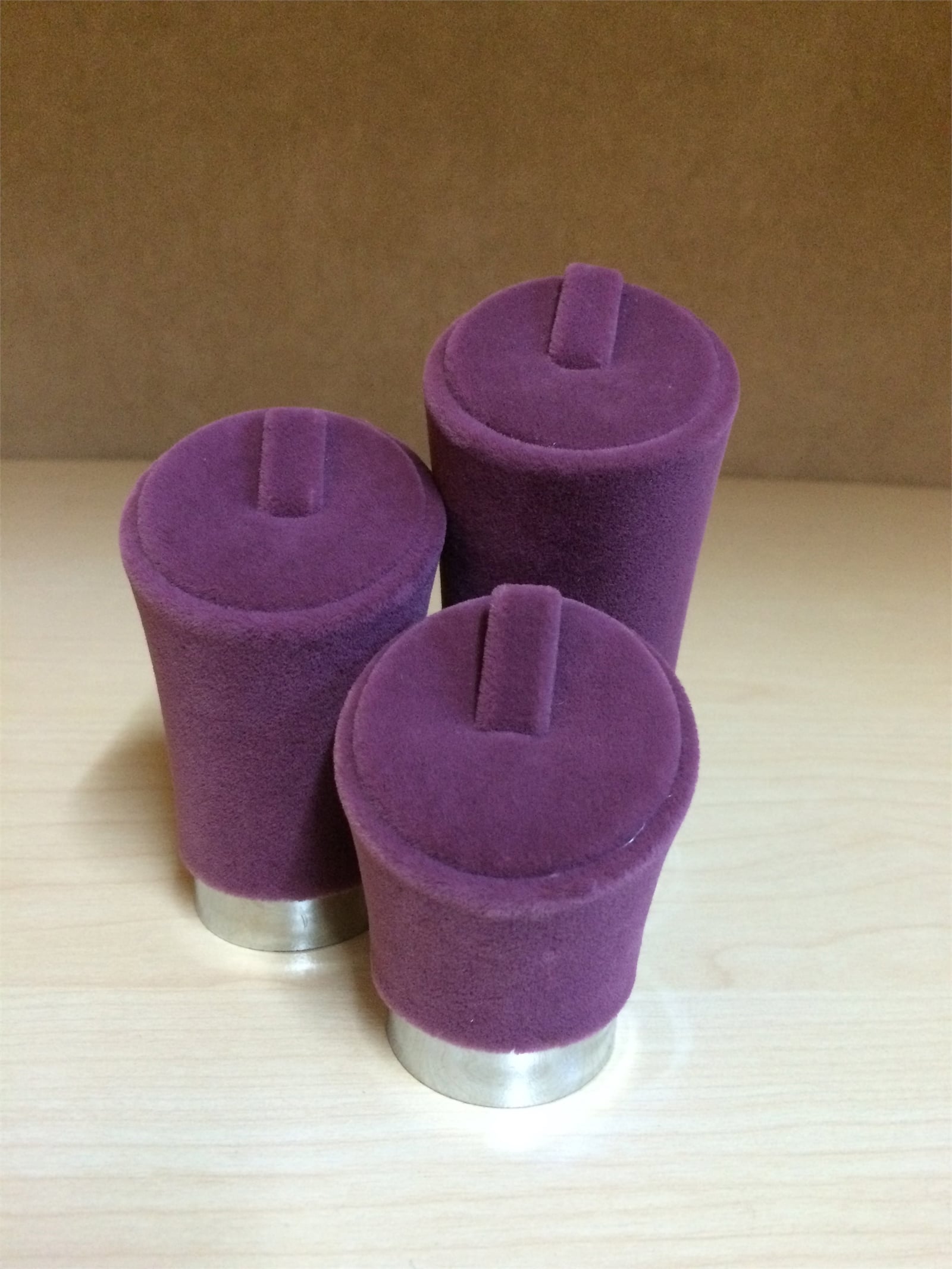 KADİFE & SÜET 3'LÜ SET YÜZÜKLÜK, VELVET & SUEDE RING JEWELRY DISPLAY 3 PIECE