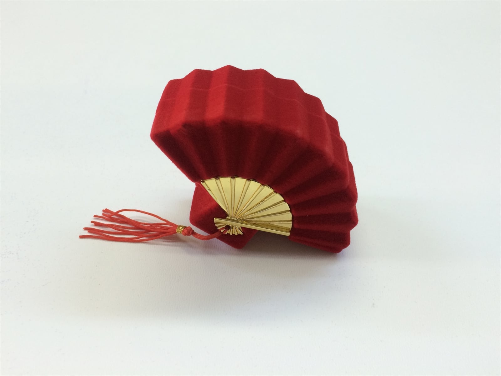KADİFE YELPAZE YÜZÜK KUTUSU, VELVET FAN JEWELRY RING BOX , SUEDE FAN JEWELRY RING BOX