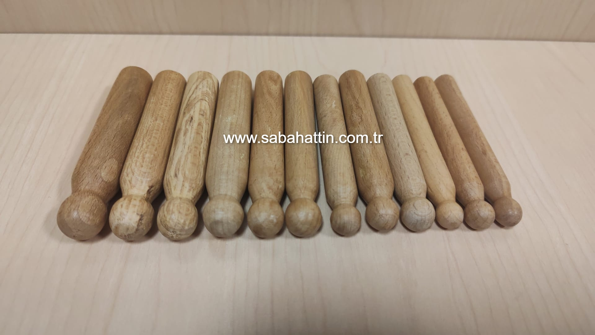AHŞAP 12Lİ PİNCON SETİ ZARSIZ