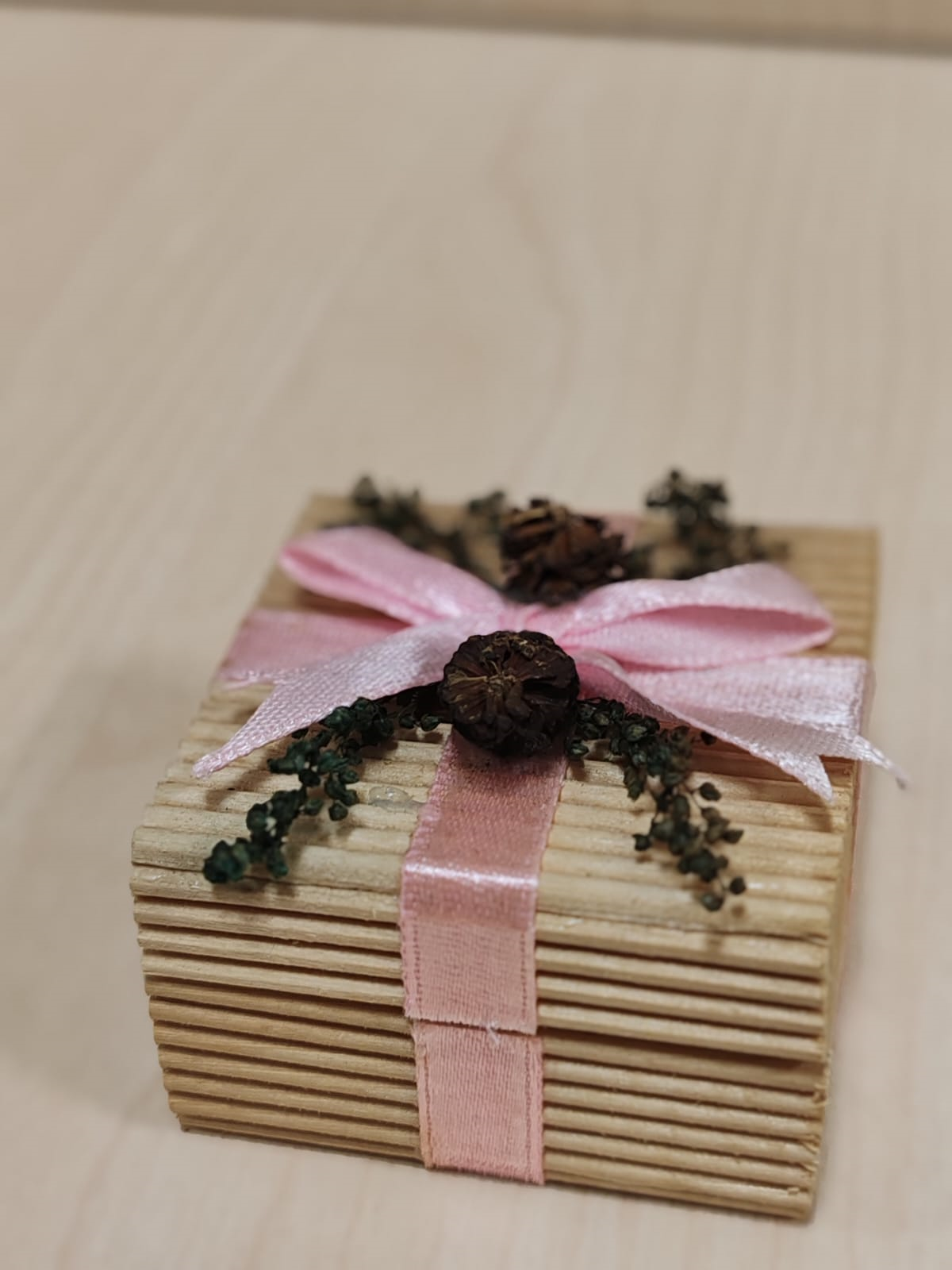 DOĞAL KİBRİT YÜZÜK KUTUSU , NATURAL MATCHES RING BOX