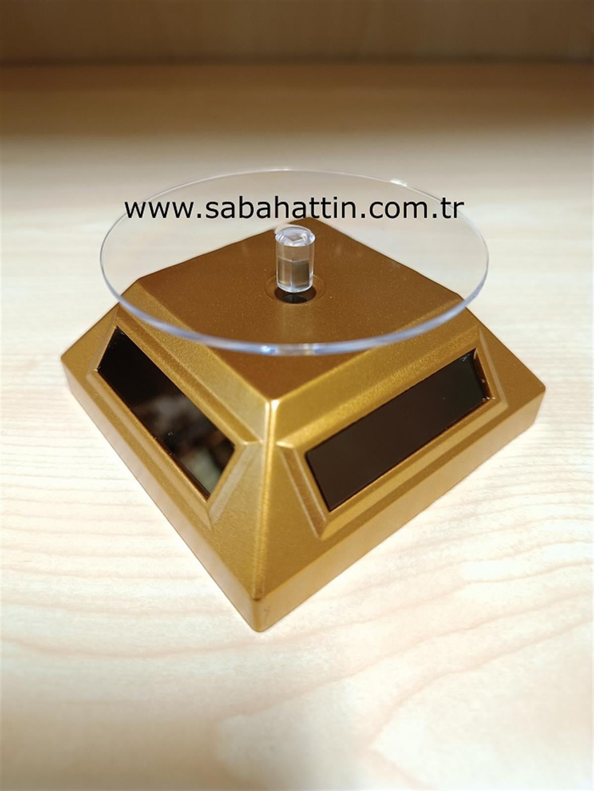 DÖNEN STAND GÜNEŞ ENERJİLİ SOLAR STAND 360° , TURNTABLE WITH SOLAR FOR JEWELRY