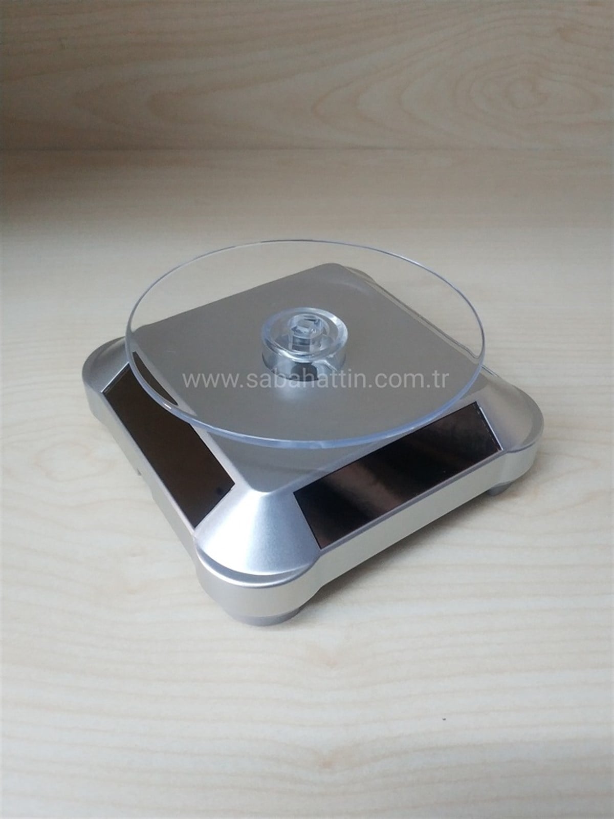 DÖNEN STAND GÜNEŞ ENERJİLİ SOLAR STAND 360° , TURNTABLE WITH SOLAR FOR JEWELRY