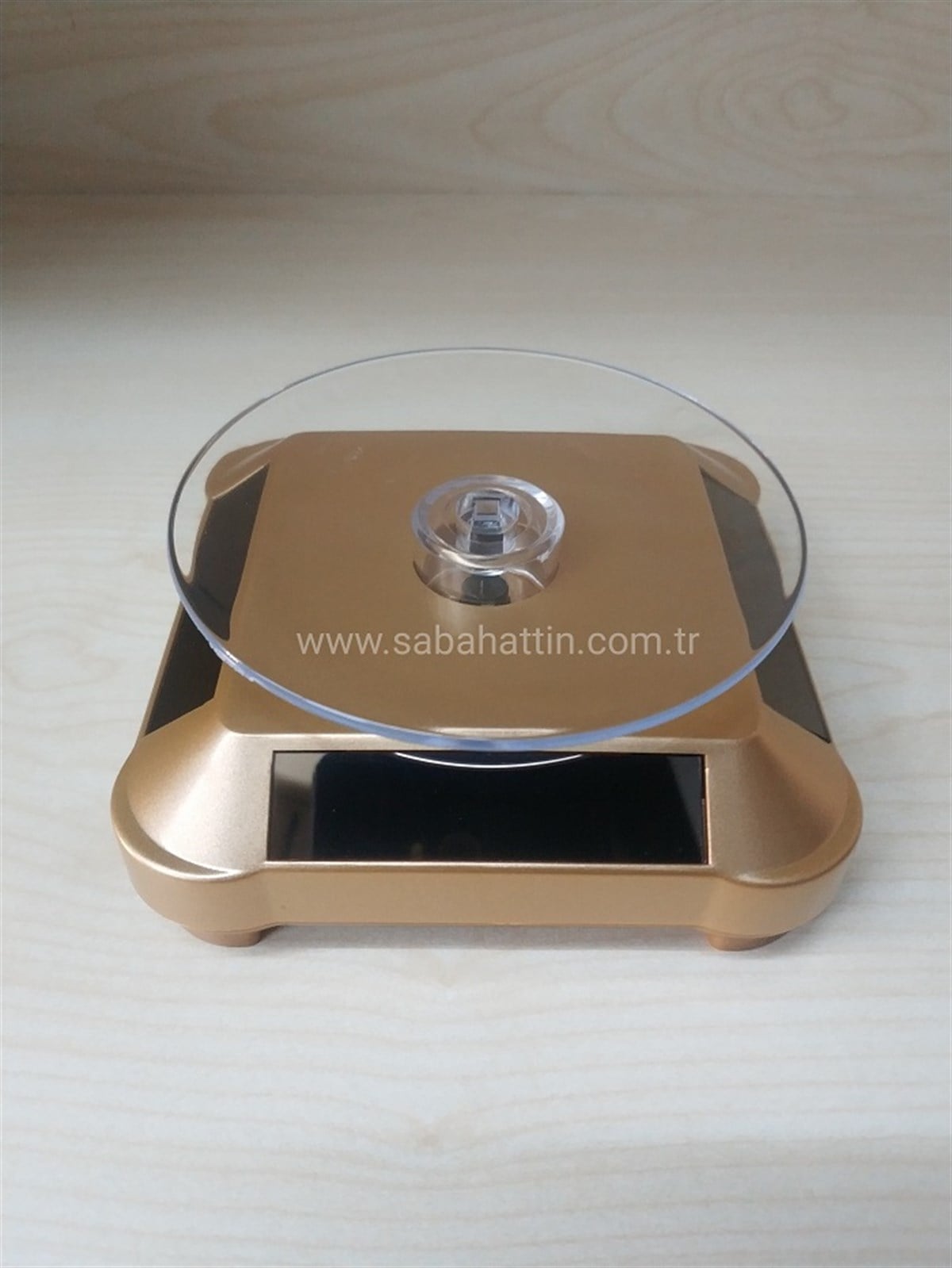 DÖNEN STAND GÜNEŞ ENERJİLİ SOLAR STAND 360° , TURNTABLE WITH SOLAR FOR JEWELRY