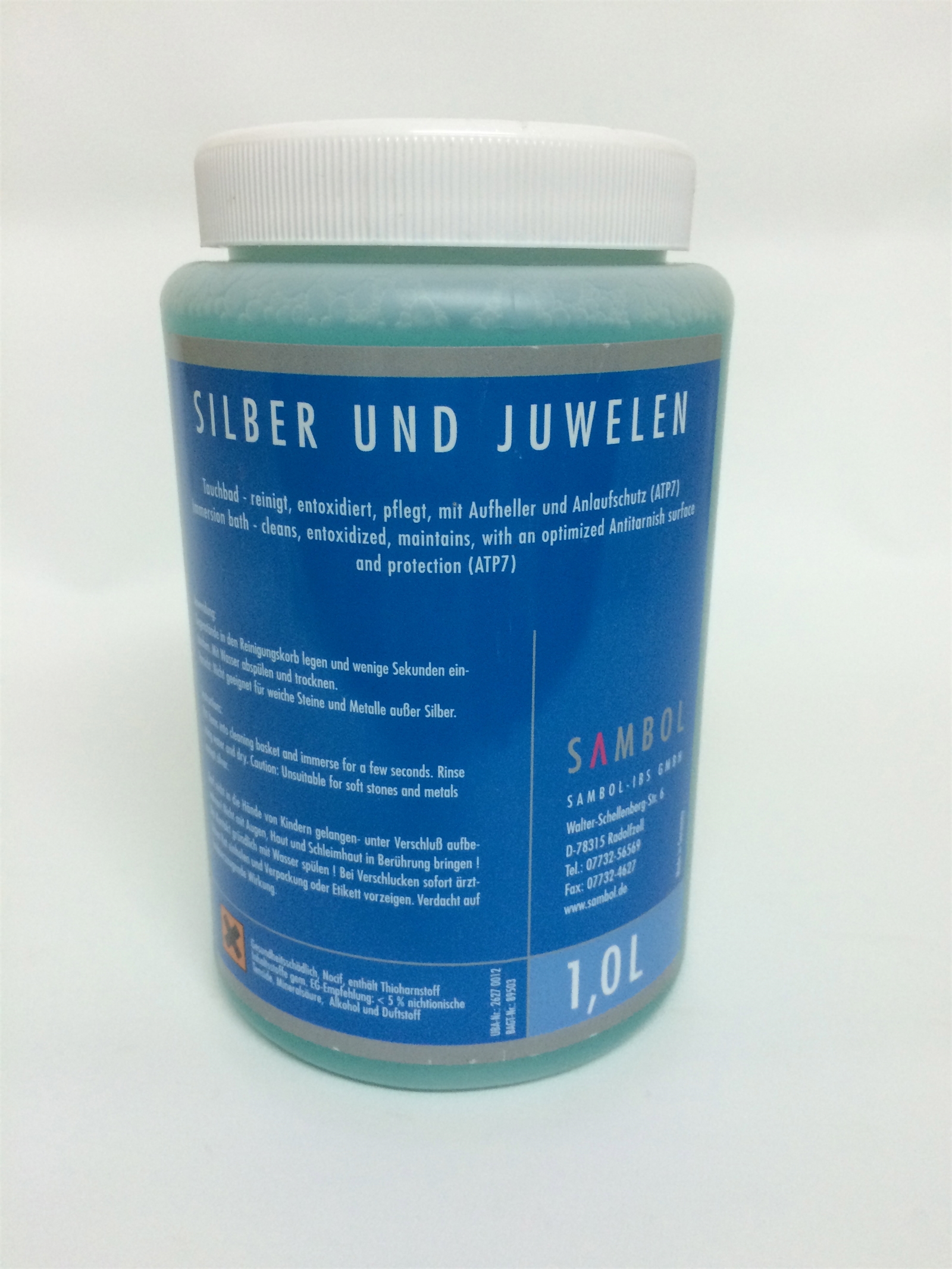 SAMBOL GÜMÜŞ TEMİZLEME SUYU 1LT , SILVER CLEANING WATER 1LT 