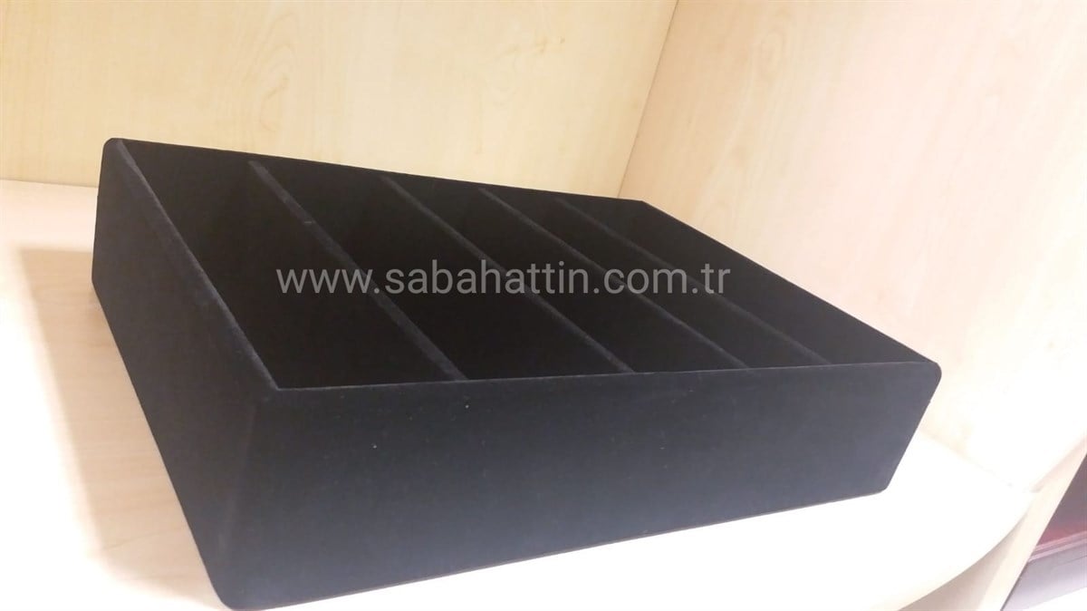 KADİFE & SÜET - BÖLMELİ TABLA &  VELVET - SUEDE  DIVISIONED TRAY 