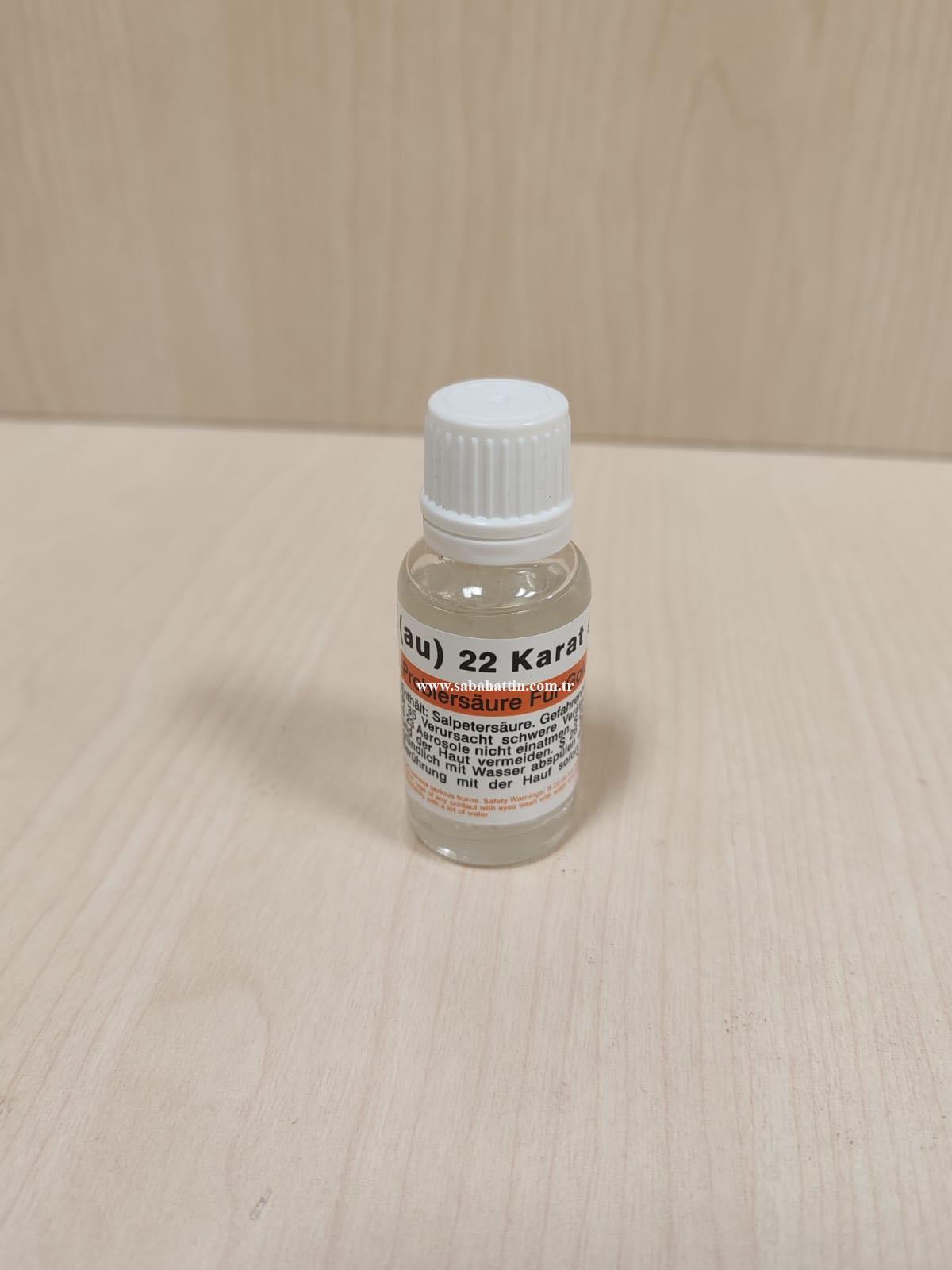 22K İTHAL ALTIN AYAR SUYU, 22K IMPORTED GOLD TESTING WATER