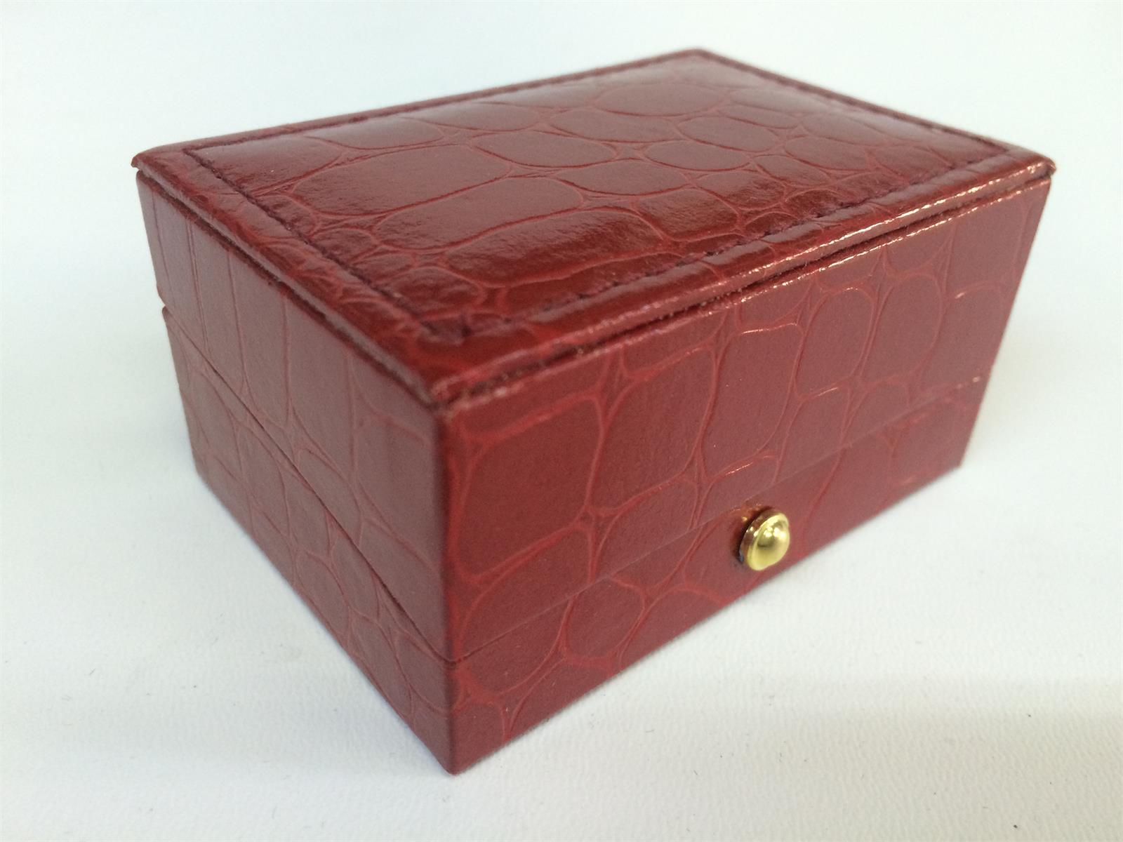 DERİ KOL DÜĞMESİ KUTUSU, DERİ ALYANS KUTUSU, LEATHER WEDDING RING BOX, LEATHER CUFFLINK BOX