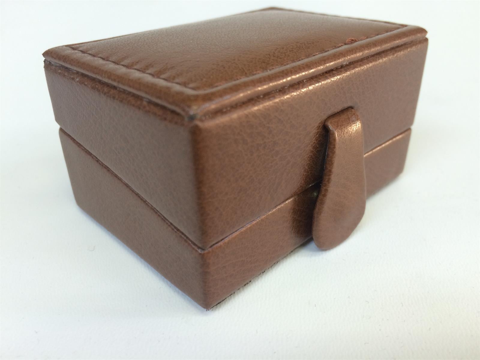 DERİ KOL DÜĞMESİ KUTUSU, DERİ ALYANS KUTUSU, LEATHER WEDDING RING BOX, LEATHER CUFFLINK BOX