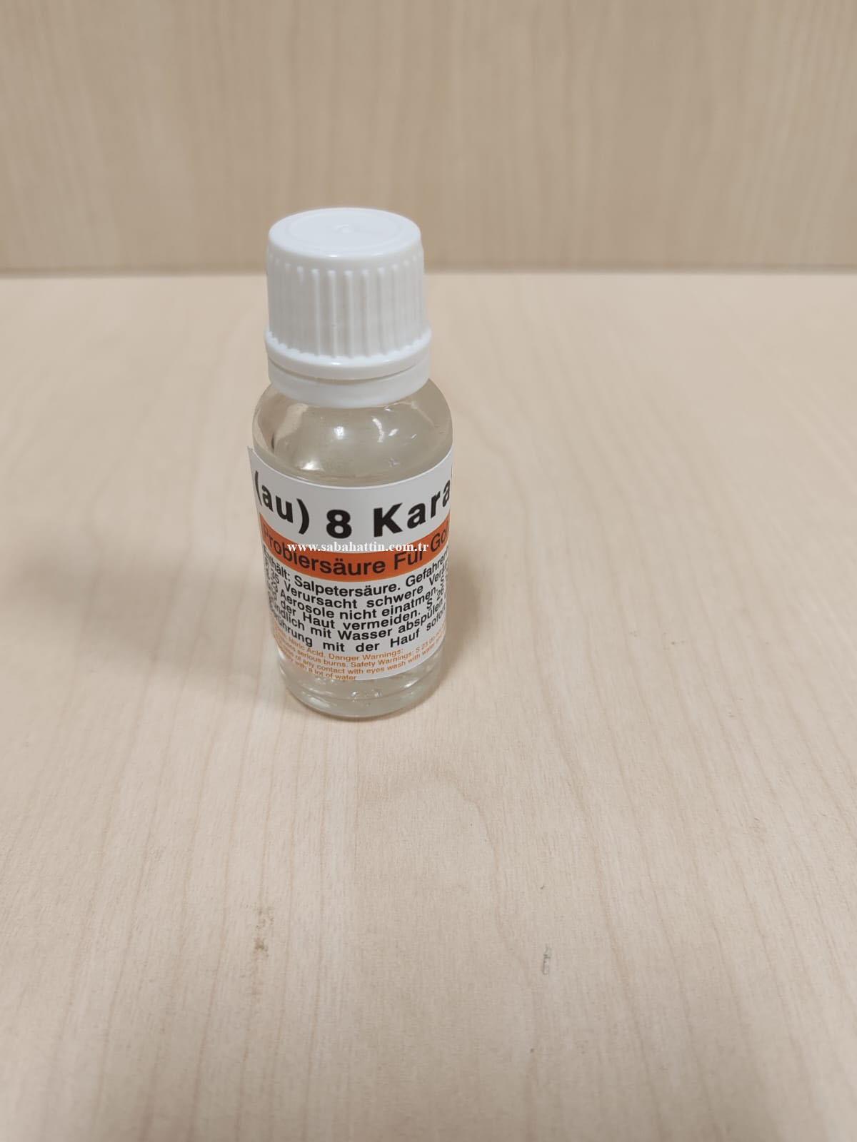 8K İTHAL ALTIN AYAR SUYU, 8K IMPORTED GOLD TESTING WATER