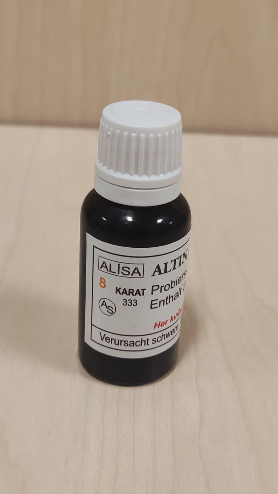 8K TÜRK ÜRETİMİ ALTIN AYAR SUYU, 8K ORGİNAL TÜRK ÜRETİMİ AYAR SUYU, 8K GOLD TESTING ACID, 8K ORGINAL TURKISH GOLD TESTING