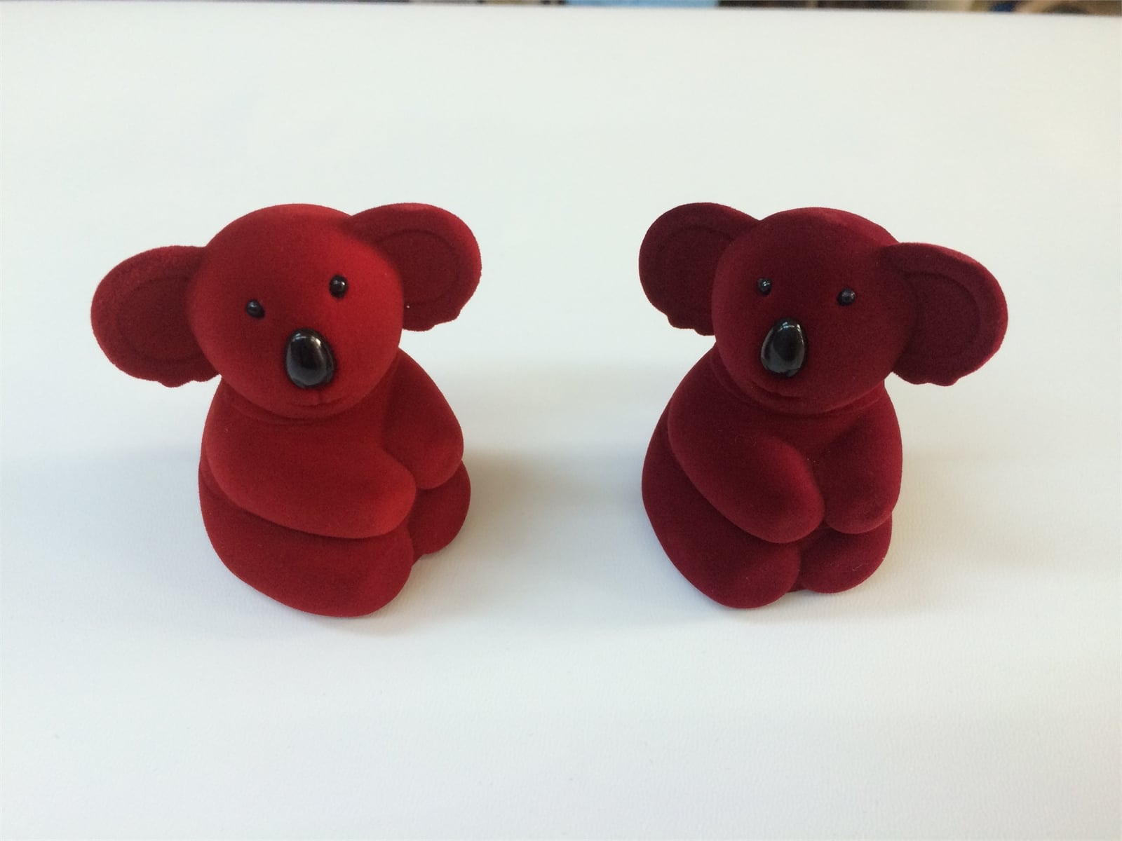 KADİFE KOALA YÜZÜK KUTUSU, VELVET KOALA JEWELRY RING BOX , SUEDE KOALA JEWELRY RING BOX