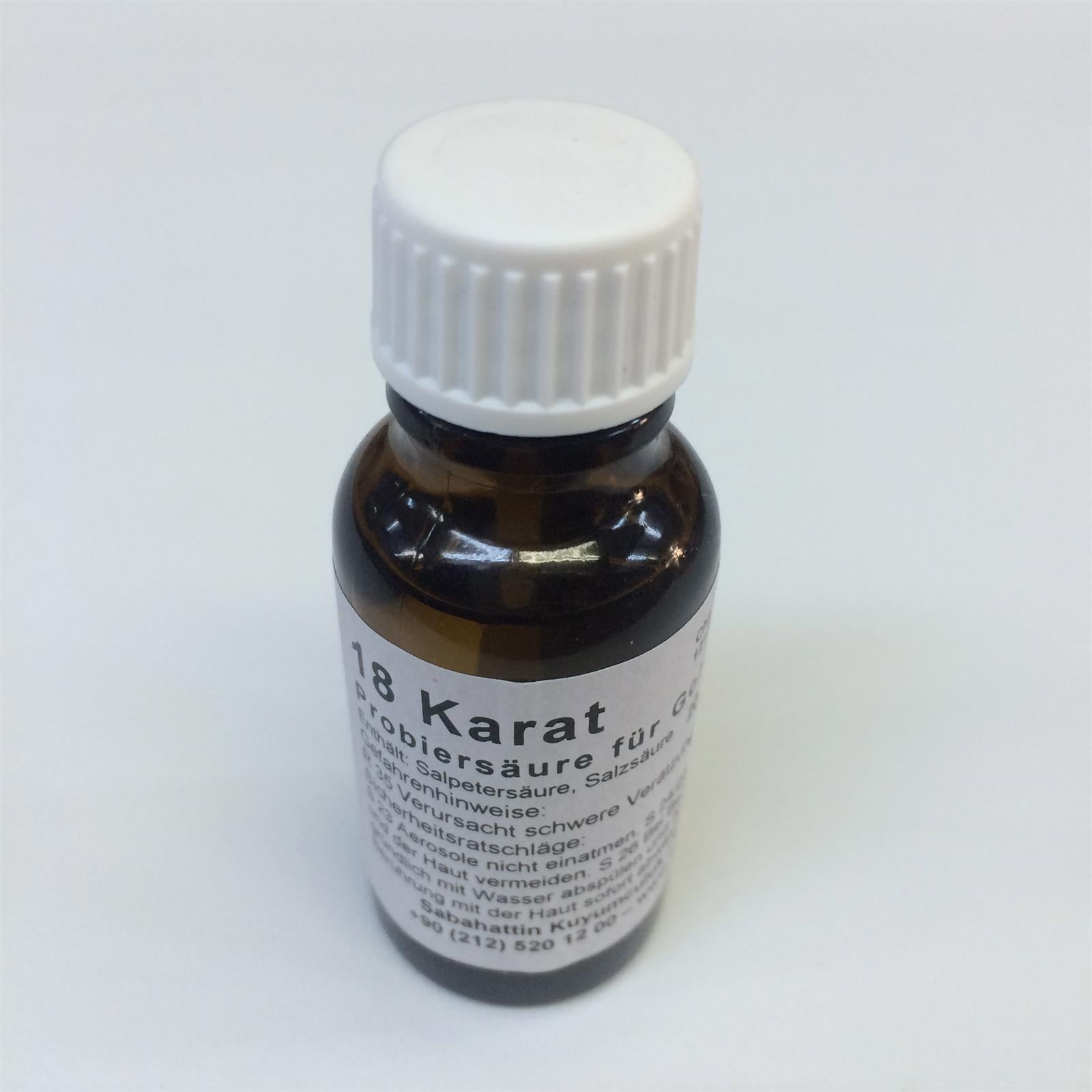 18K ALMAN ALTIN AYAR SUYU, 18K ORGİNAL ALMAN AYAR SUYU, 18K GOLD TESTING ACID, 18K ORGINAL GERMANY GOLD TESTING