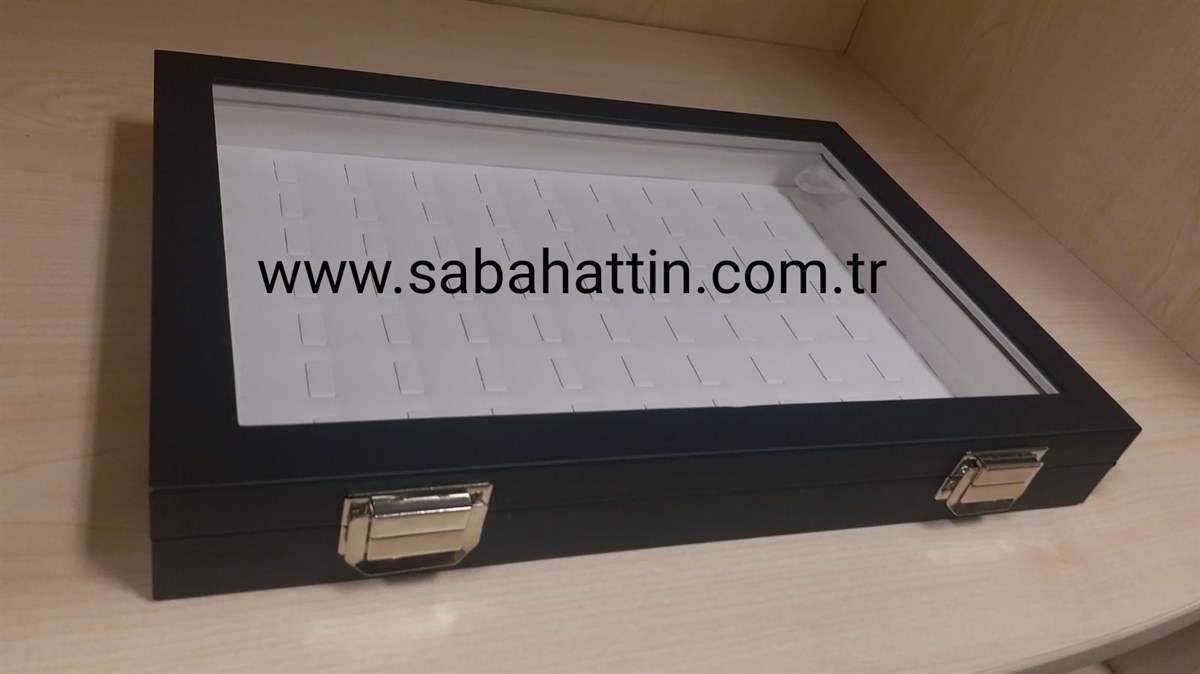 CAMLI YÜZÜK KUTUSU, RING  JEWELRY BOX WITH WINDOW