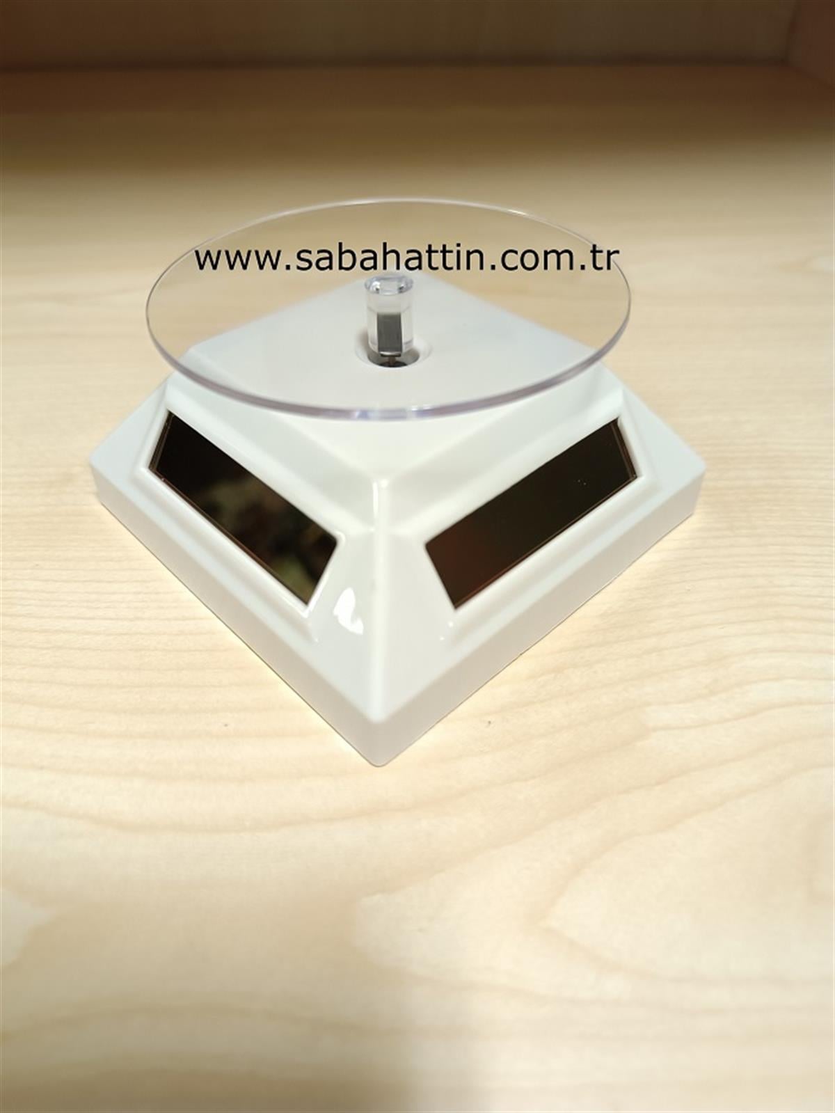 DÖNEN STAND GÜNEŞ ENERJİLİ SOLAR STAND 360° , TURNTABLE WITH SOLAR FOR JEWELRY