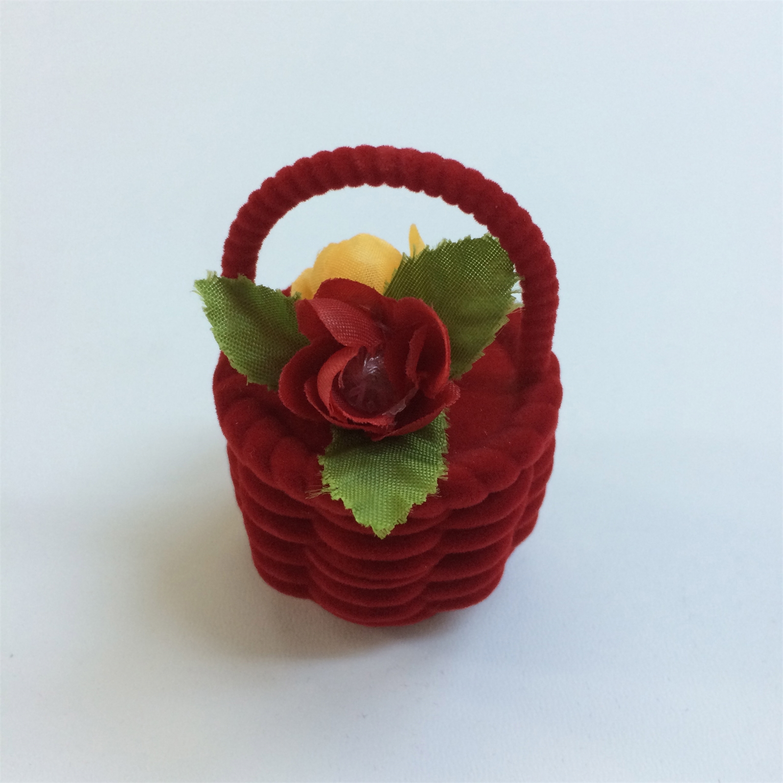KADİFE SEPET YÜZÜK KUTUSU, VELVET BASKET JEWELRY RING BOX , SUEDE BASKET JEWELRY RING BOX