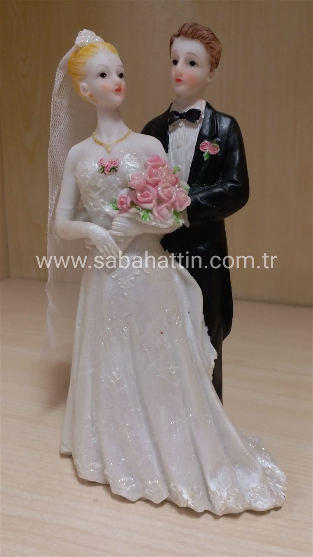 GELİN & DAMAT BİBLOSU - FİGÜRÜ -  BRIDE AND GROOM TRINKIT