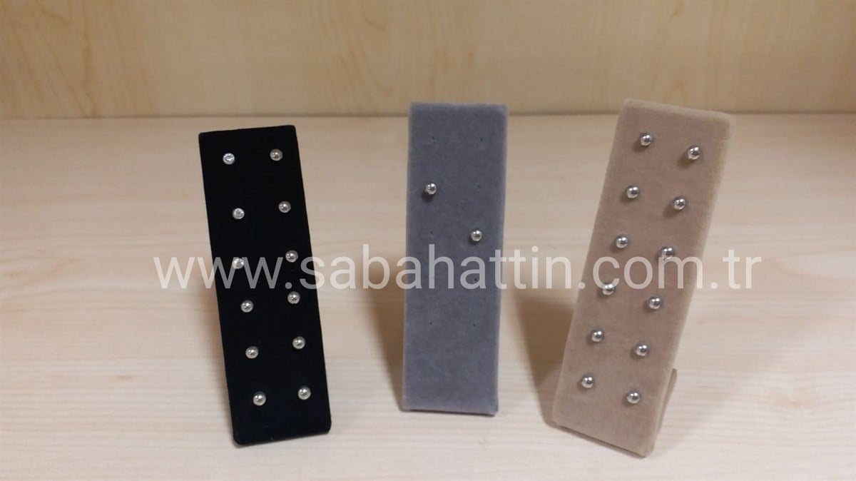 KADİFE & SÜET MİNİ KÜPELİK - VELVET & SUEDE MINI JEWELRY EARING DISPLAY
