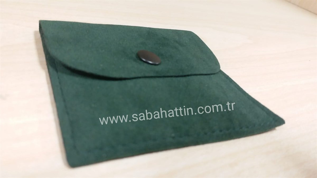 KADİFE ÇITÇITLI KUYUMCU KESESİ, VELVET JEWELRY POUCH , SUEDE JEWELRY POUCH