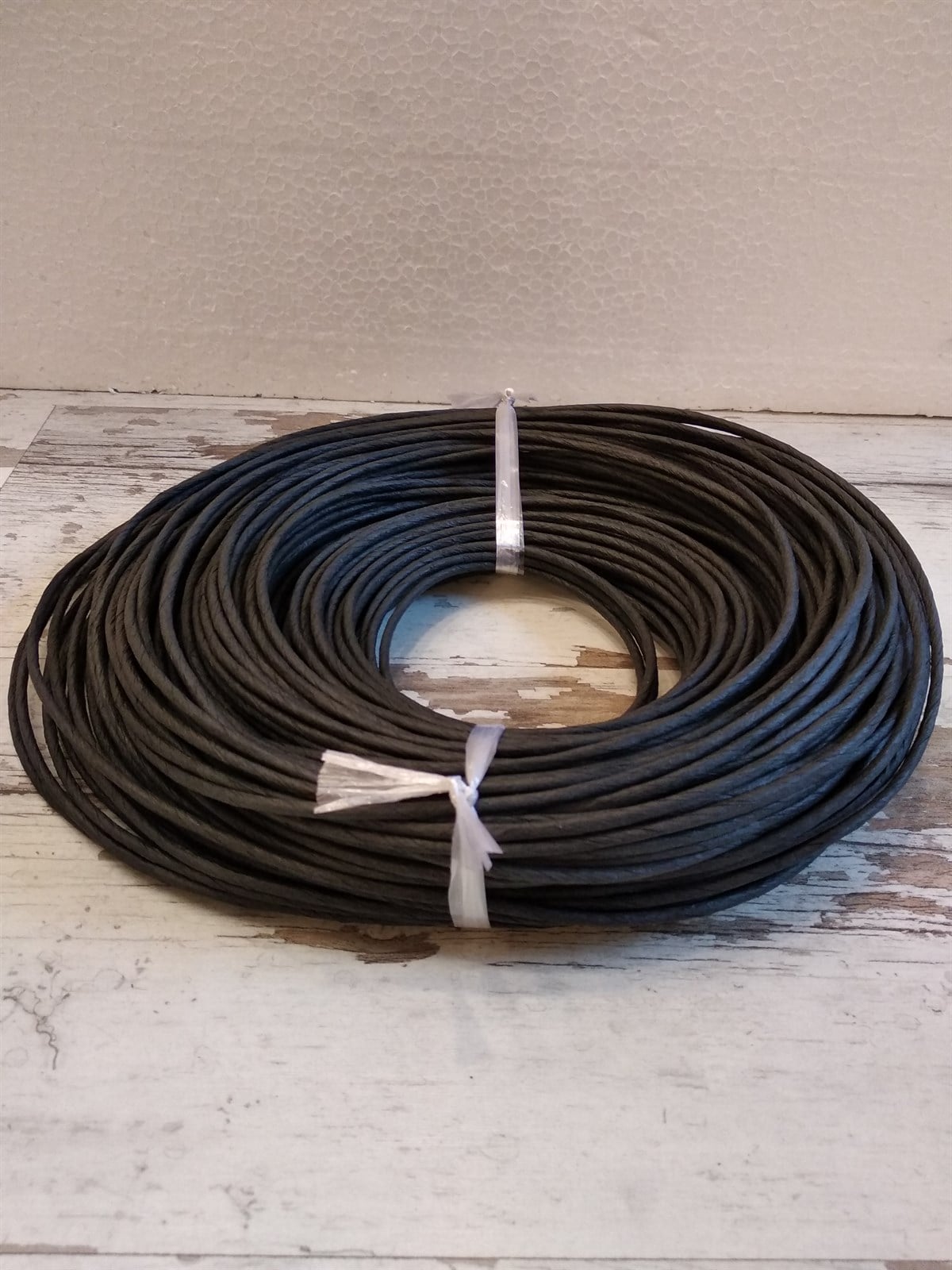 KRAFT RENKLİ İP - SİYAH - 3 / 4 / 5 / 6 MM 