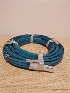 RENKLİ RATTAN OVAL/OVAL ÖRGÜ KOR - MAVİ - 5-6 MM