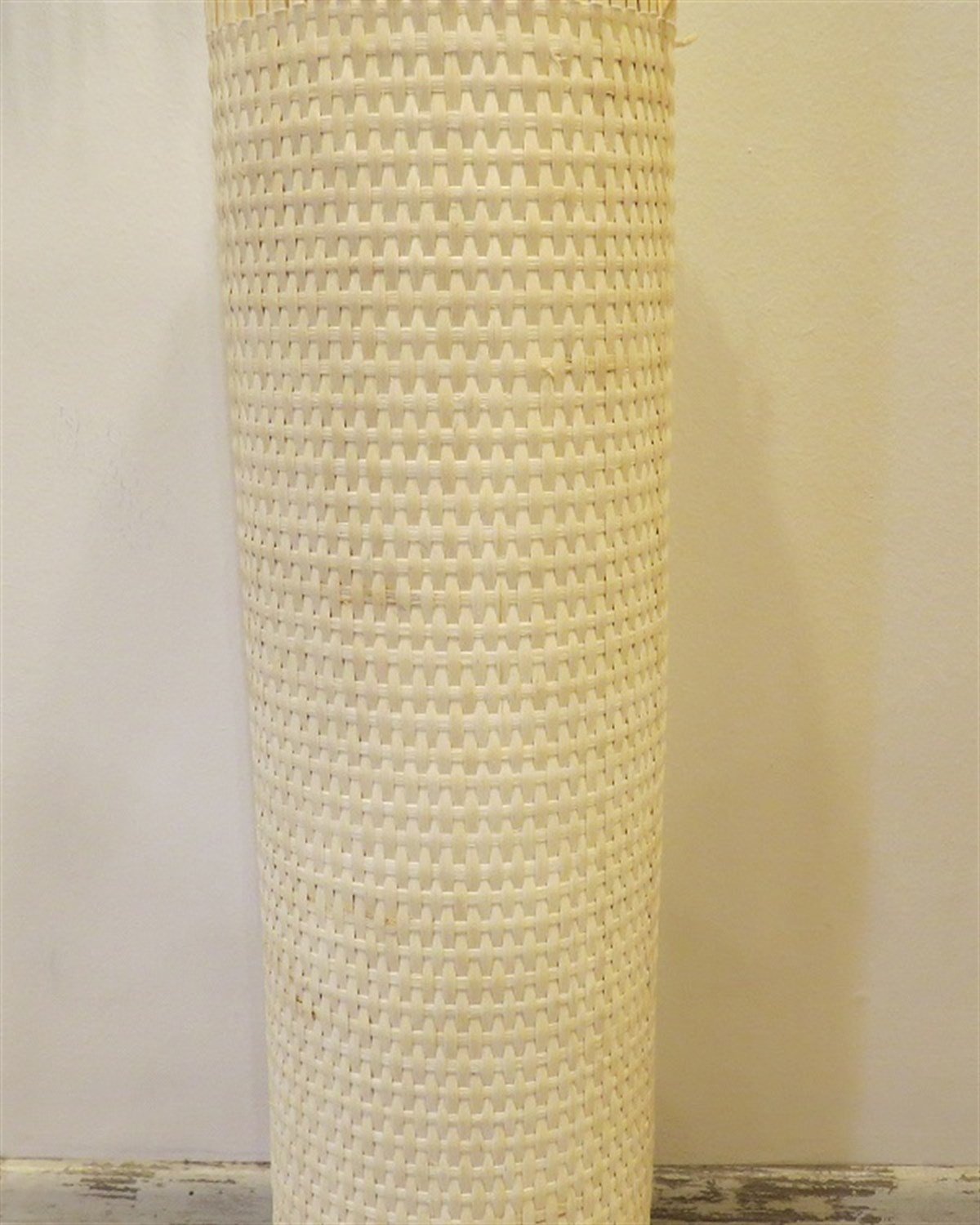 DOĞAL 5mm X 5mm OVAL KAPALI ÖRGÜ KABUKSUZ BAMBU HAZERAN HASIR 90 CM-NATUREL - 1 TOP = 15 METRE