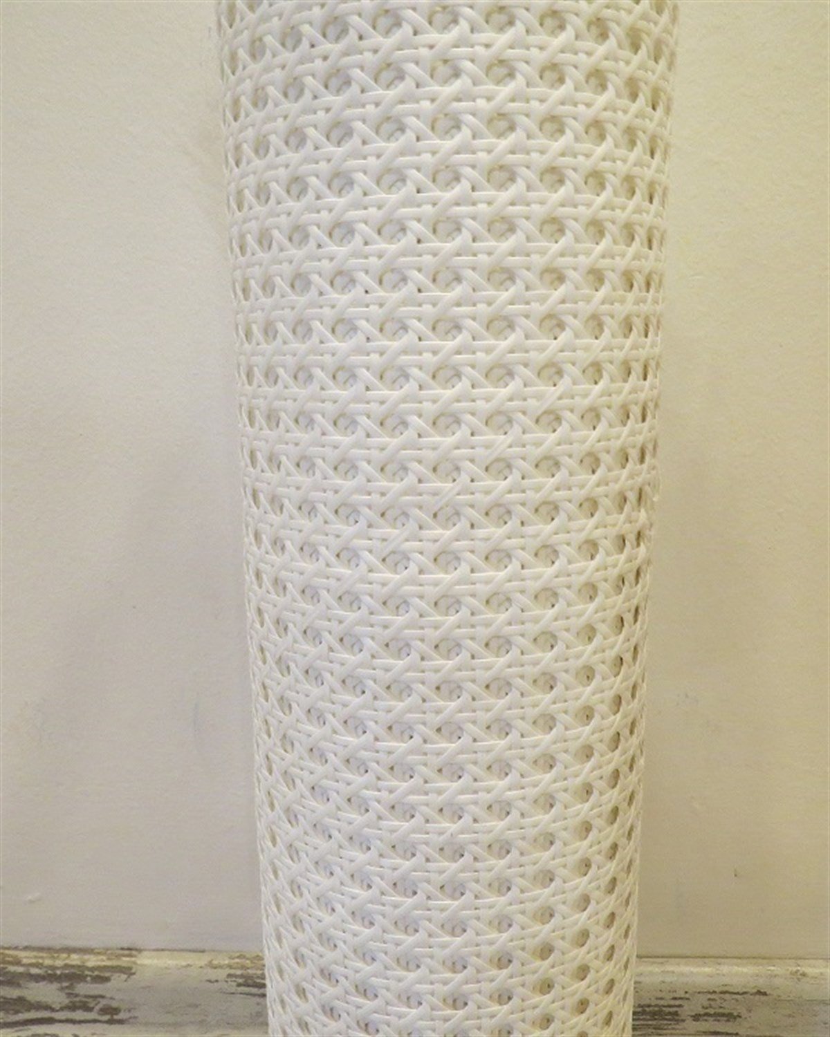 KLASİK DELİKLİ PVC ÖRGÜ HAZERAN HASIR BEYAZ 90 CM - 1 TOP =15 METRE
