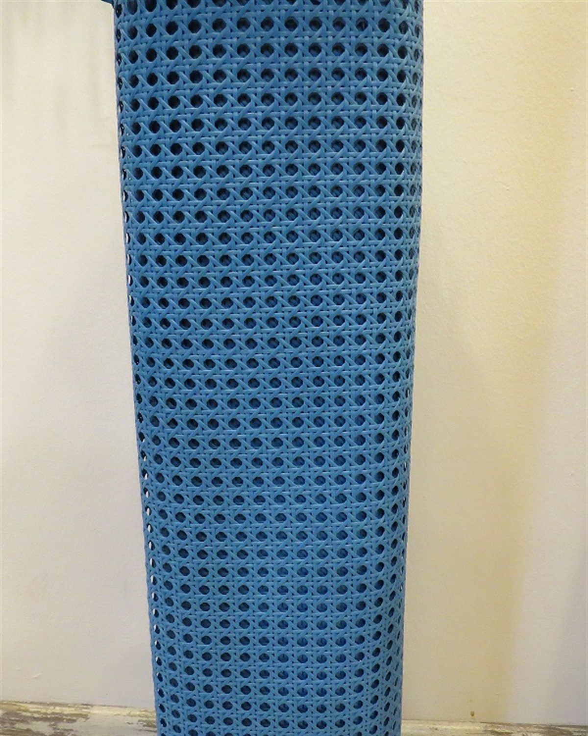 KLASİK DELİKLİ PVC ÖRGÜ HAZERAN HASIR 60 CM MAVİ