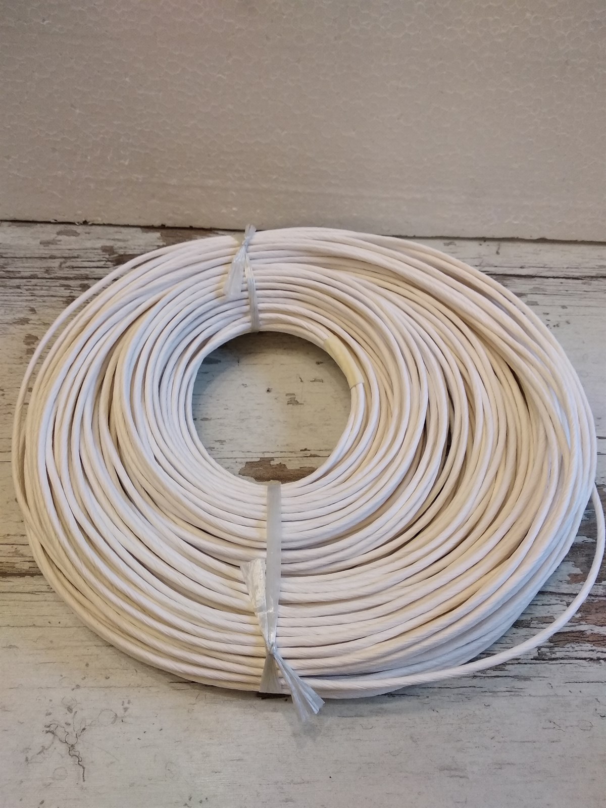 KRAFT RENKLİ İP - BEYAZ - 3 / 4 / 5 / 6 MM 