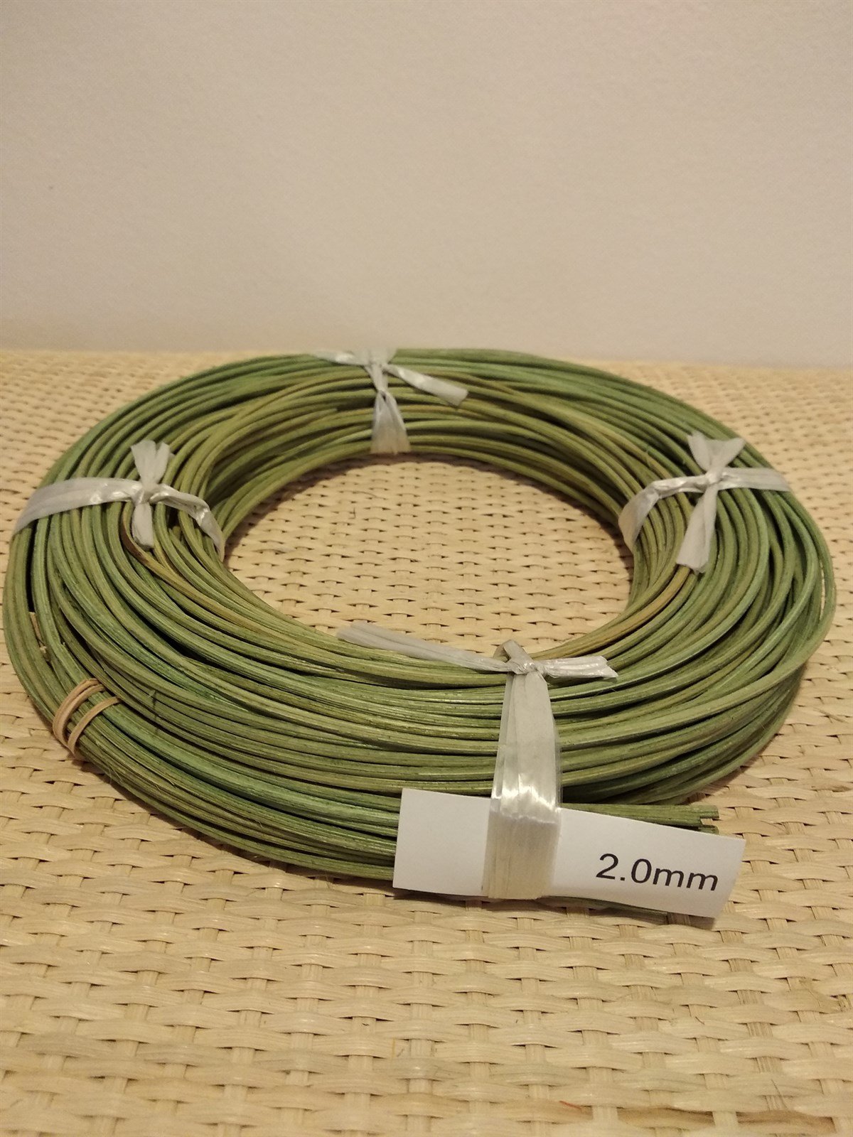 RENKLİ RATTAN ÖRGÜ KOR - YEŞİL - 2,00 MM