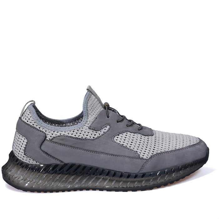 Casual Spor Gri Erkek Deri Ayakkabı